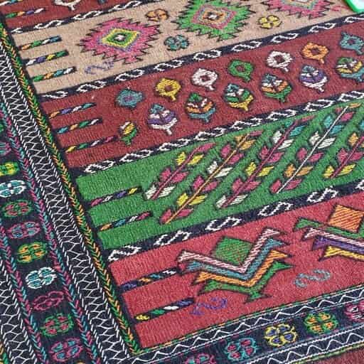 تصویر 3 از خرید و فروش گلیم دستباف سوزنی ترکمنی با شرایط فوق العاده
